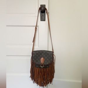 Vintage Louis Vuitton Boho Western Fringe Crossbody Purse